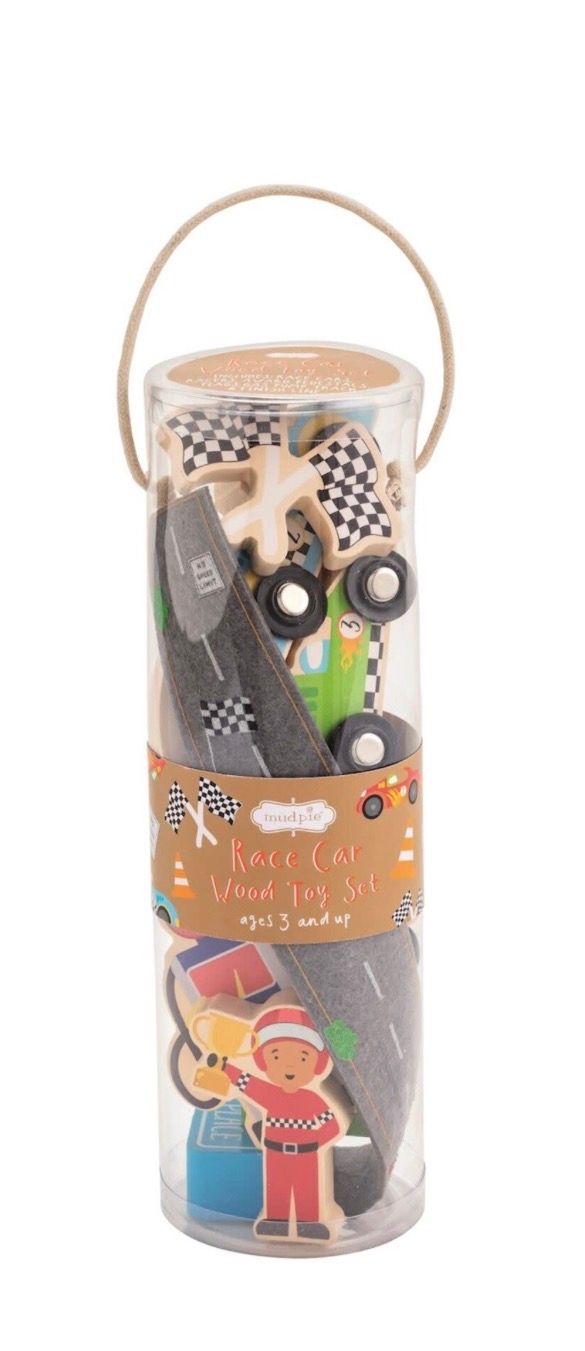Wood Toy Set, Style Name: Racecar