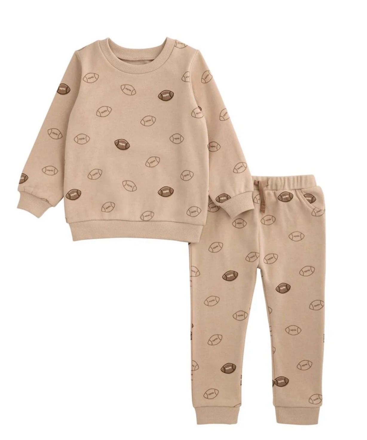 Football print jogger set