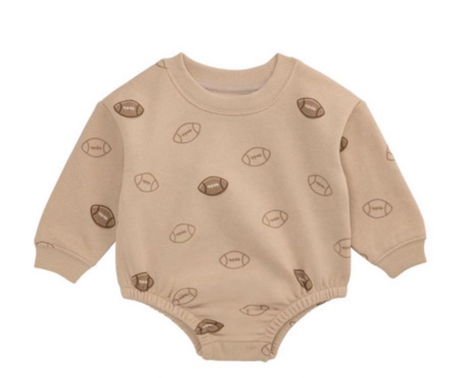 Football print sweatshirt bubble