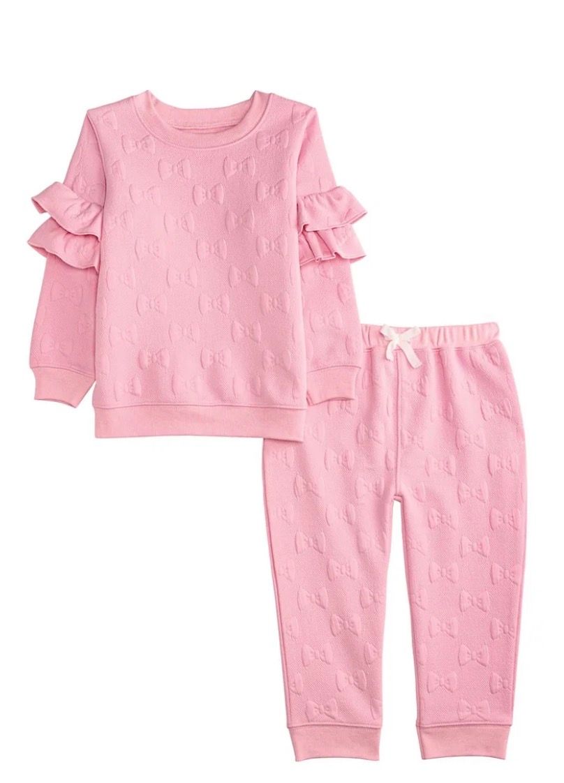Quilted Bow Jogger Set