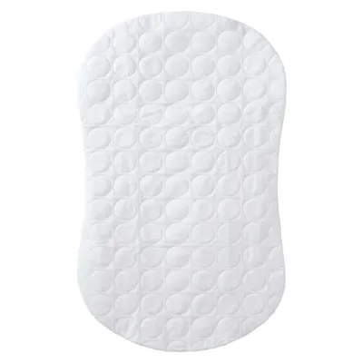 Bassinet Waterproof Mattress Cover-White