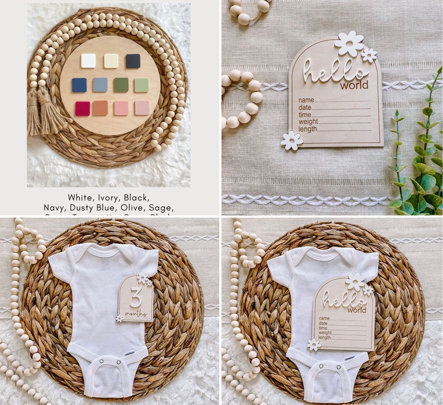 Wooden Monthly Set