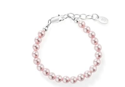 Sterling Silver Pink Pearl Bracelet
