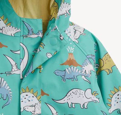 Allover Dino Color Changing Raincoat