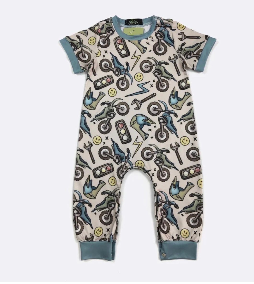 Dirt Bike Boy Romper