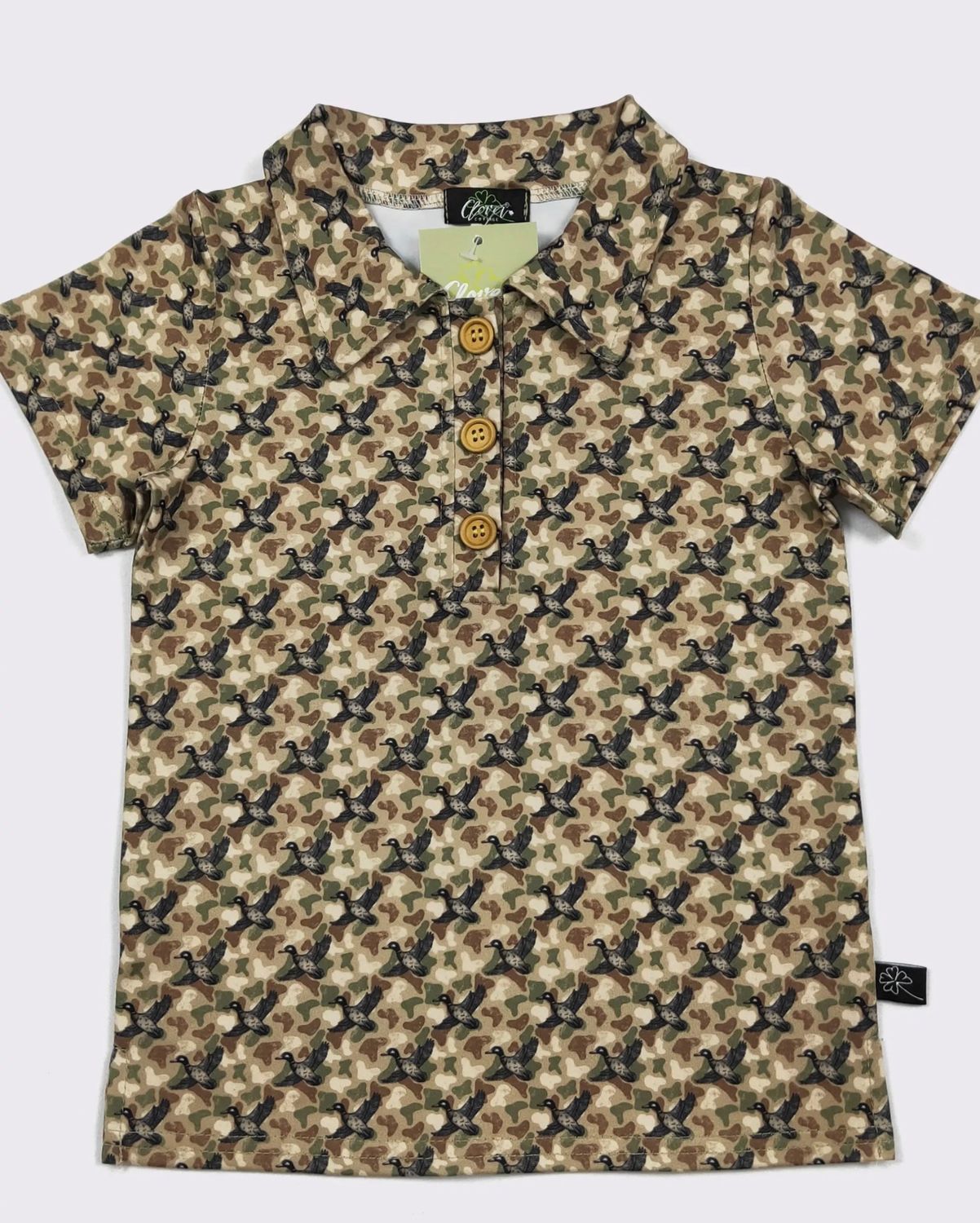 Camo Duck Boy Collar Shirt