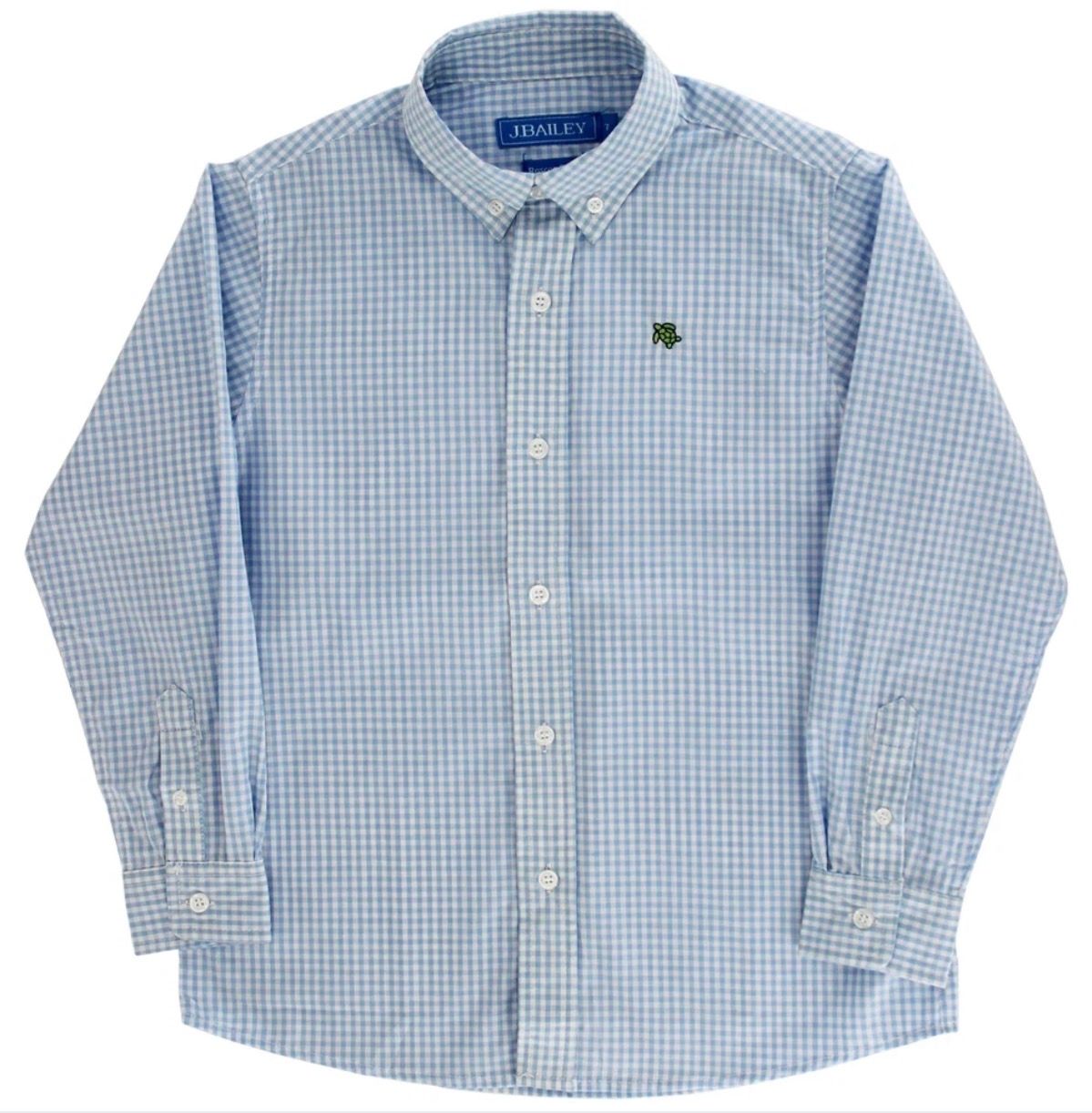 Blue Check Button Down Shirt