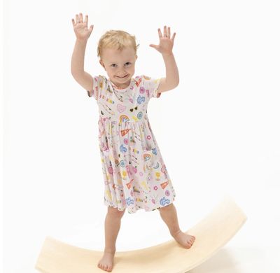 Girl Power Twirly Dress W/Cartwheel Short