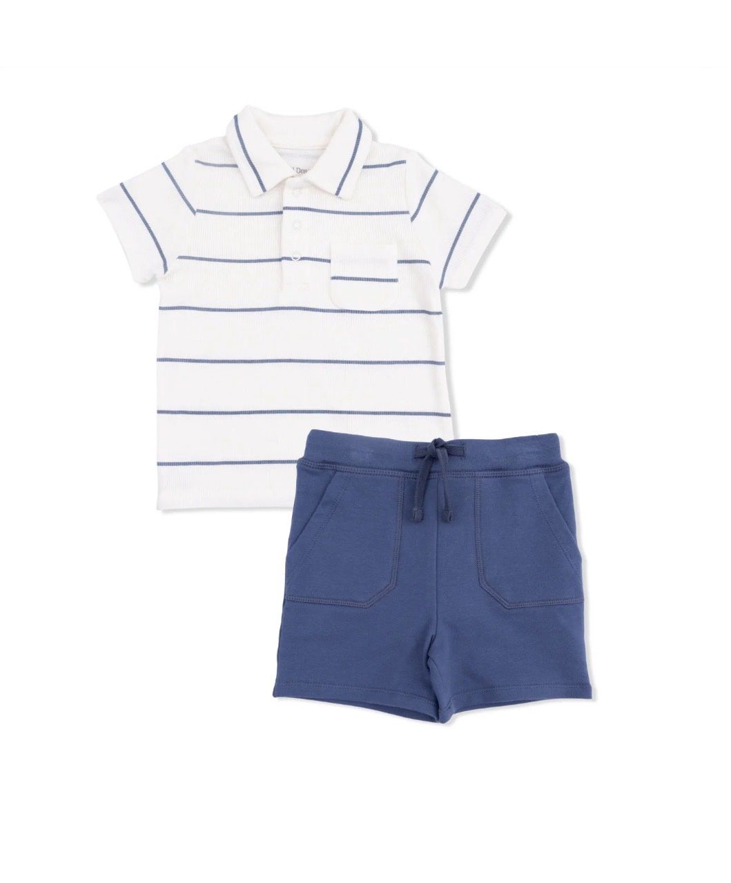 Vintage Stripe Polo W/Casual Short