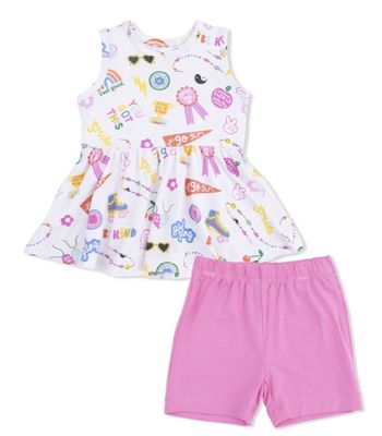 Girl Power Peplum Tank Top and Bike Short