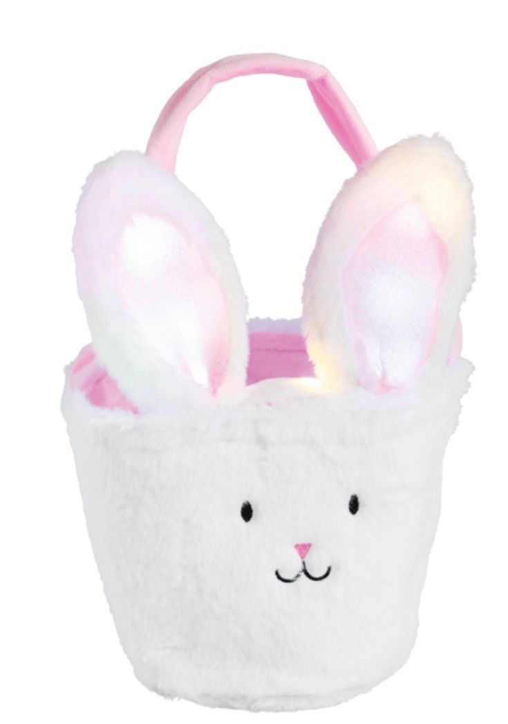 Light Up Easter Basket Pink