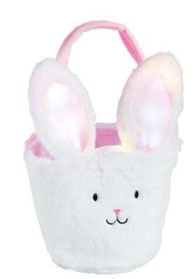 Light Up Easter Basket Pink