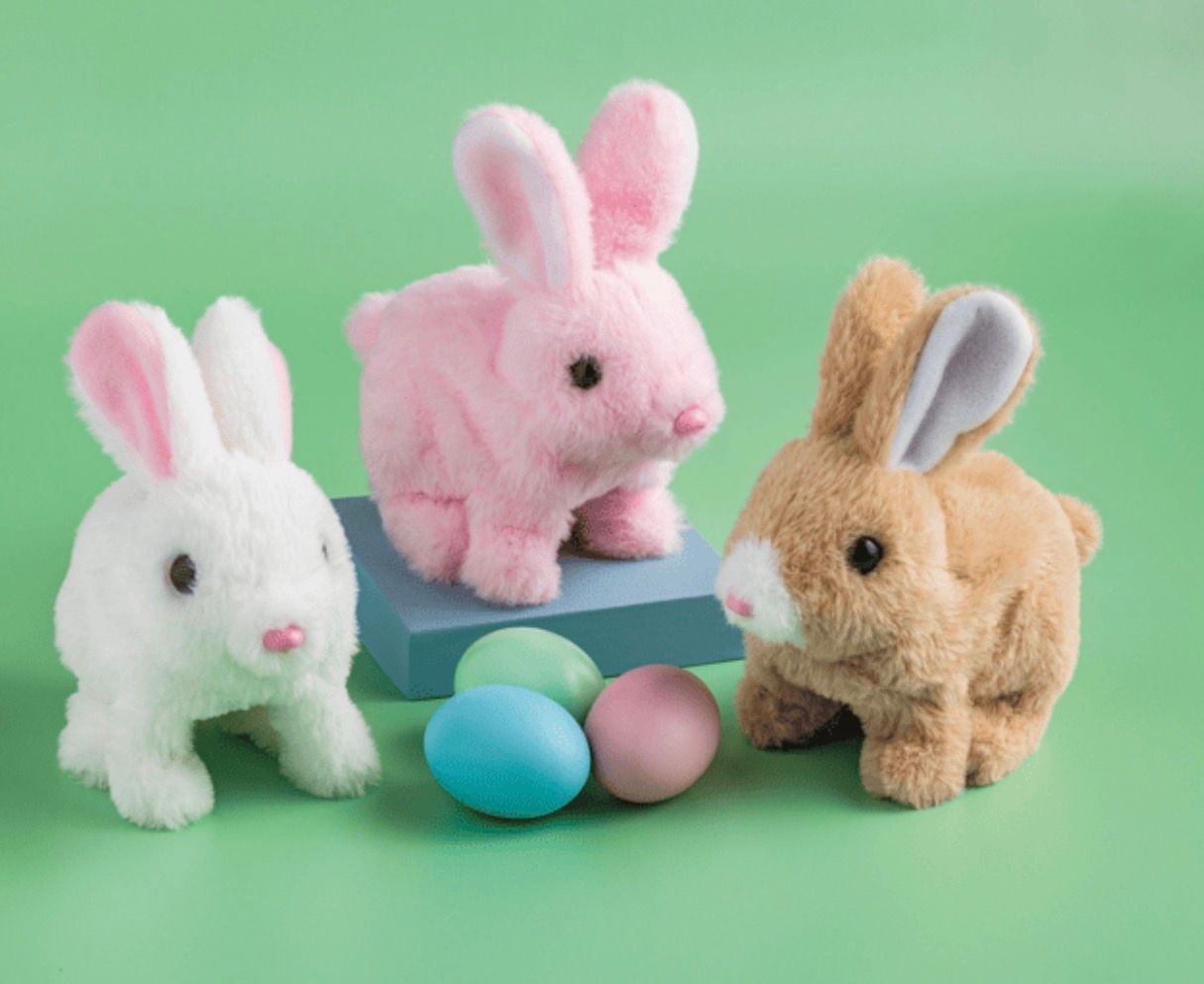 Pink Hopping Bunny
