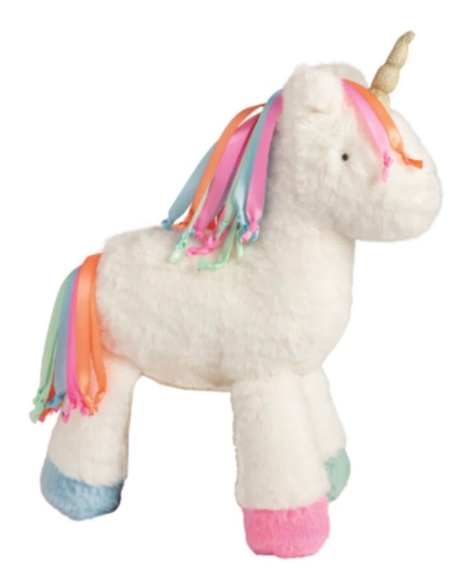 Rainbow Unicorn Ribbon Plush