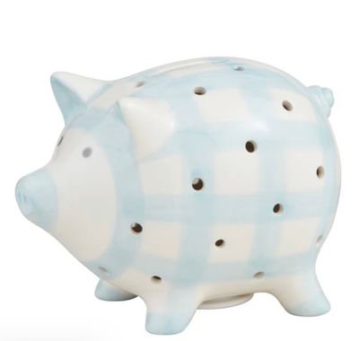 Blue Light Up Piggy Bank