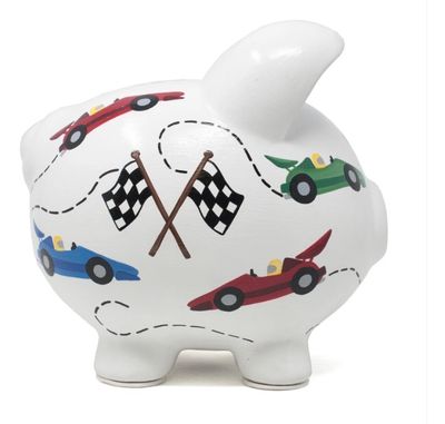 Vroom Race Car Piggy Bank