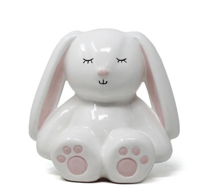 White Bunny Piggy Bank