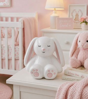 White Bunny Piggy Bank