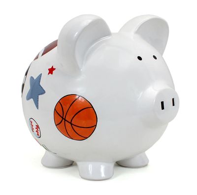 Sports Themed Piggy Bank