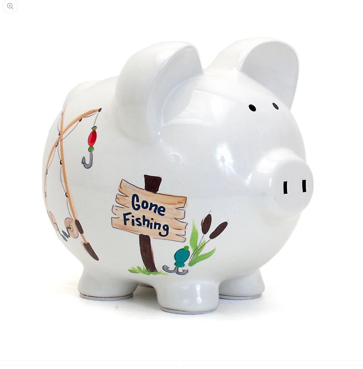 Gone Fishing Piggy Bank