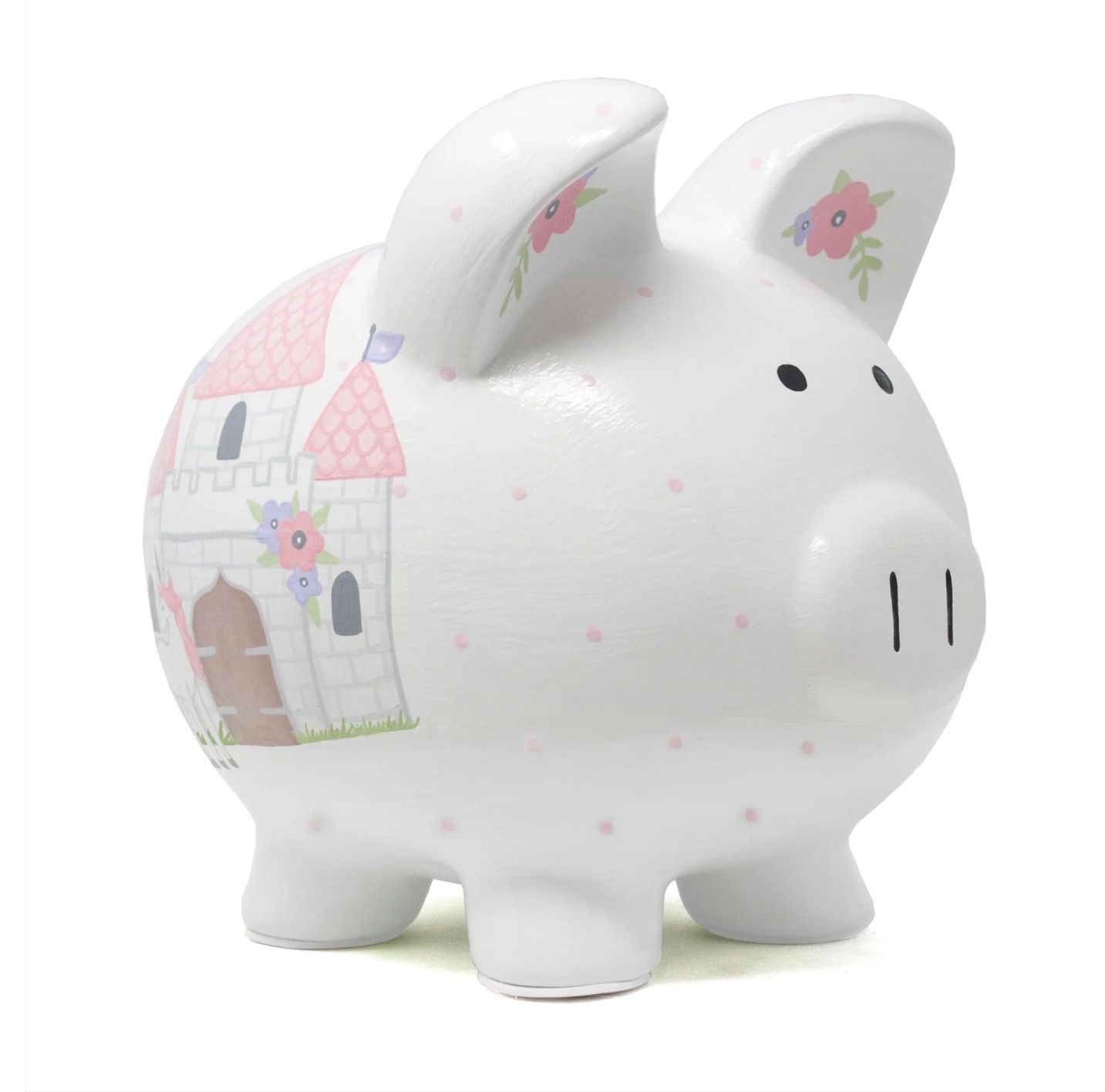 Handpainted Castle Piggy Bank
