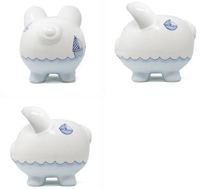 Triple Sailboat Piggy Bank