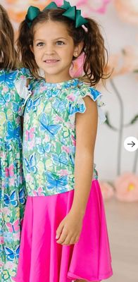 Watercolor Butterfly Tee and Skegging Set