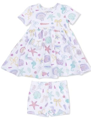 Beach Days Twirly Dress W/Cartwheel Short