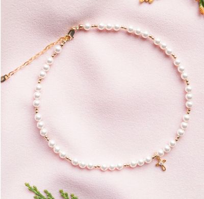 14K Gold-Plated Pearl Necklace