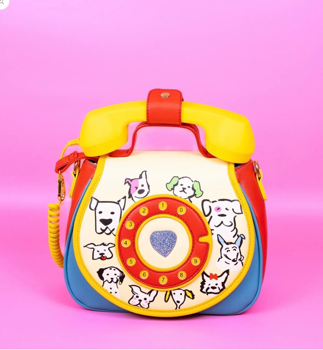 Ring Ring Phone Convertible Handbag - Dog