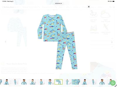 Baby Shark Bamboo Kids Pajama Short Set
