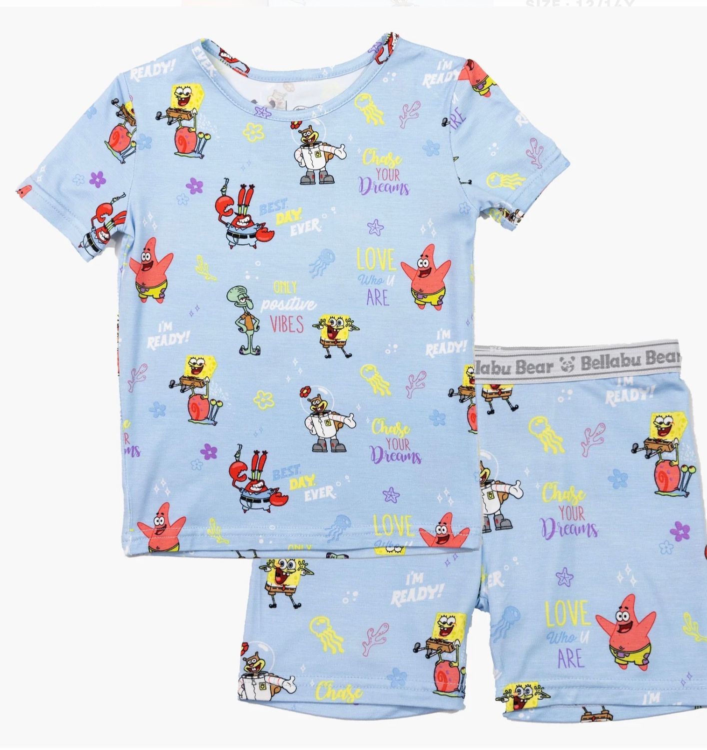 Spongebob Squarepants: Foodie Bamboo Kids Pajama Short Set