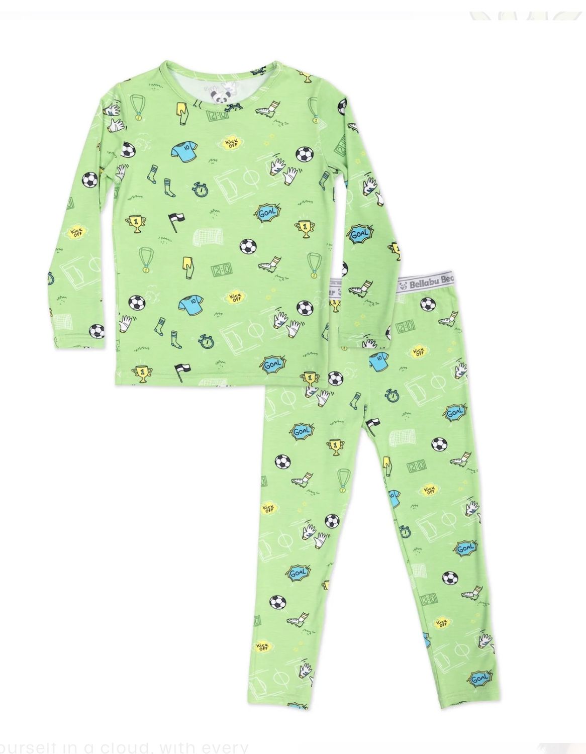 Soccer Bamboo Kids Pajama Short Set