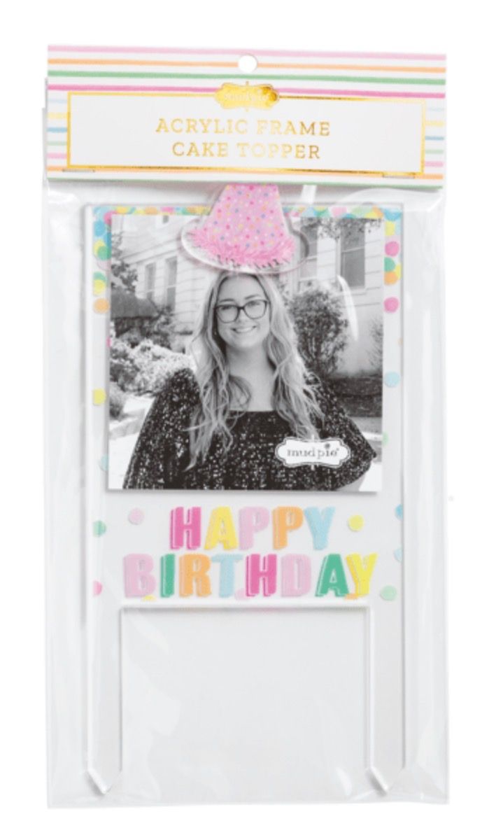 Acrylic Frame Cake Topper