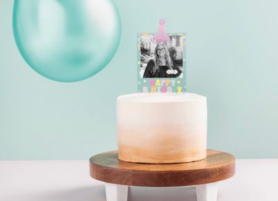 Acrylic Frame Cake Topper