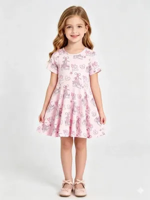 Summer Castle Girls Short Sleeve Dress