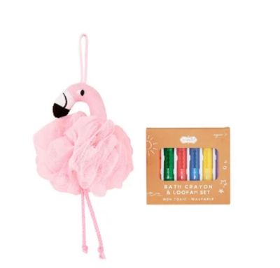 Flamingo Bath Crayons Set