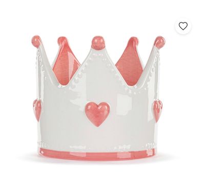 Pink Crown Ceramic Bank