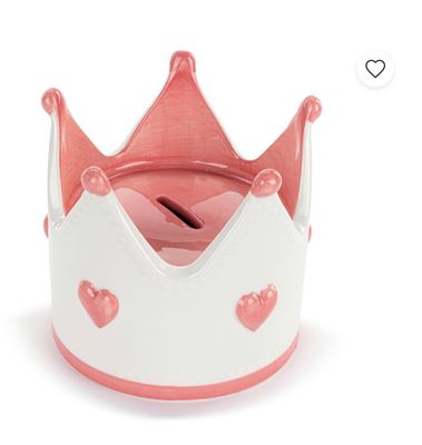 Pink Crown Ceramic Bank