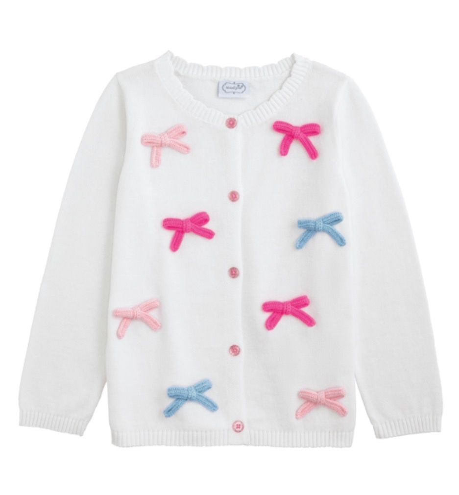 Rainbow Bow Cardigan 4T-5T
