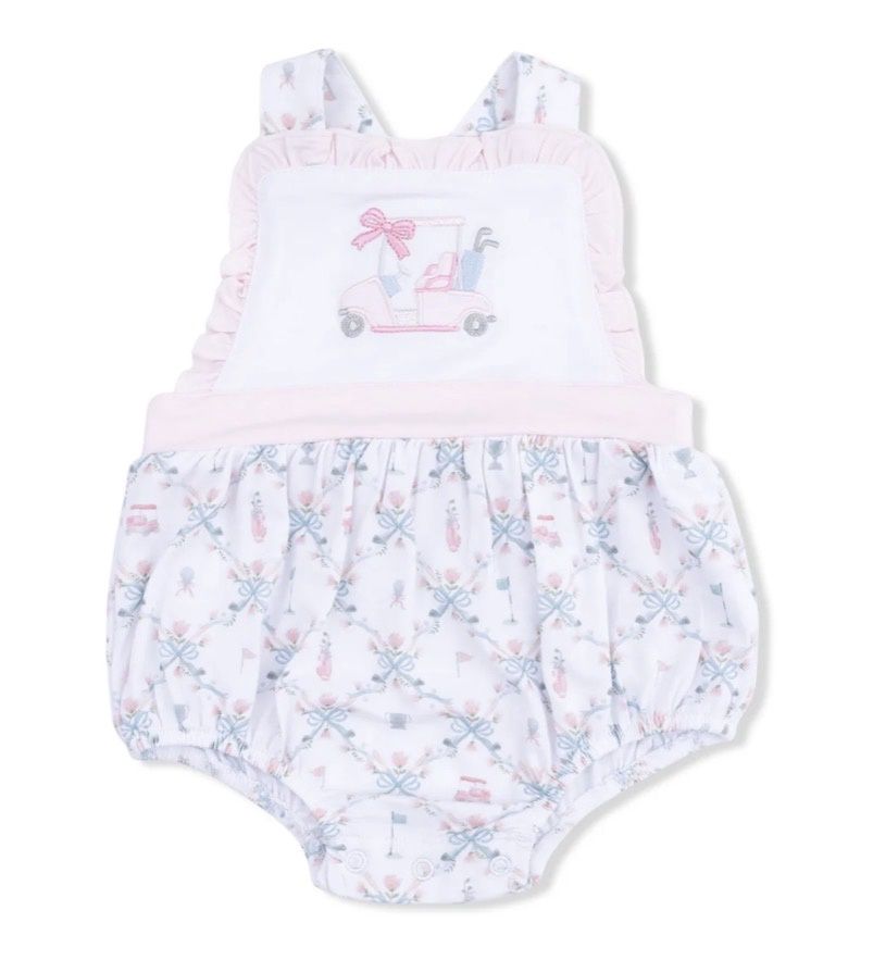 Golf Trellis Pink Ruffle Bubble