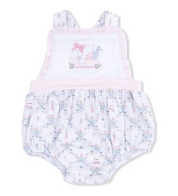 Golf Trellis Pink Ruffle Bubble