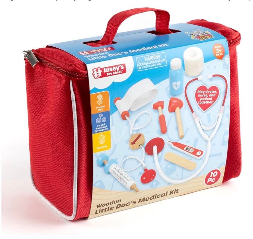 Wooden Little Doc's Medical Kit