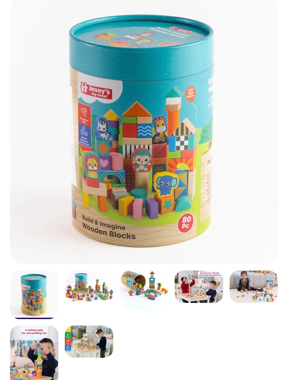 Build &amp; Imagine Wooden Blocks