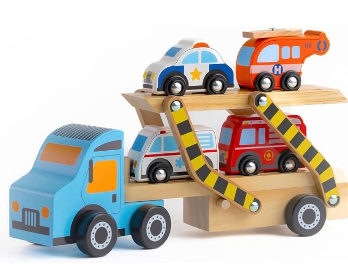 Wooden Off to the Rescue Vehicle Carrier