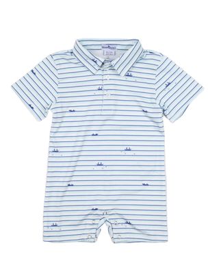 Gone Fishin’ Polo Short Sleeve Romper