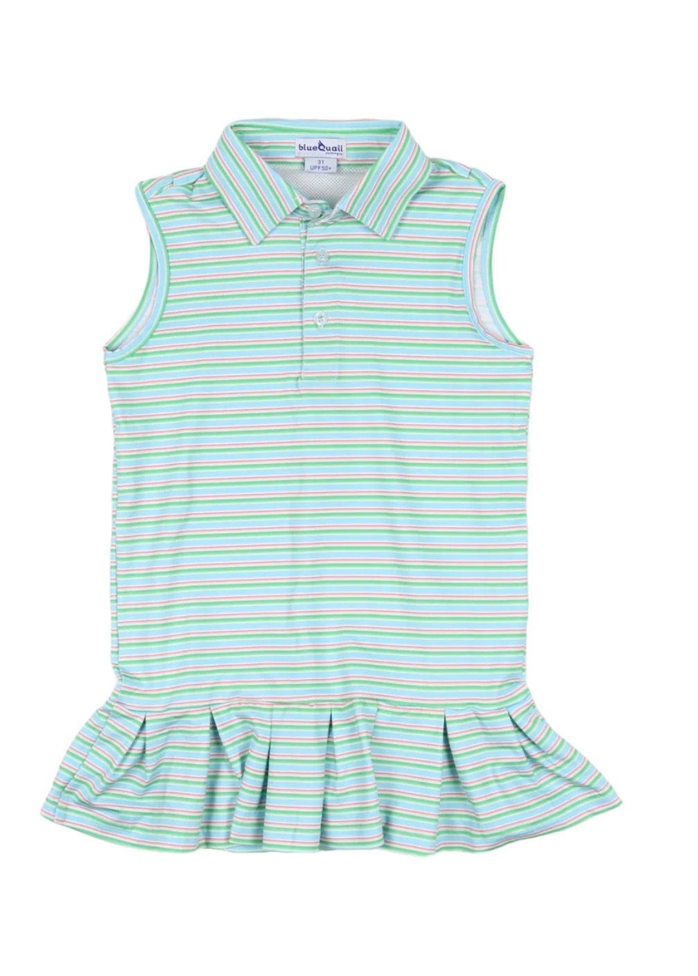 Sherbet Stripe Polo Sleveless Dress
