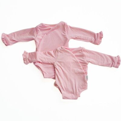 RUFFLE CUFF LONG SLEEVE WINGED BODYSUIT