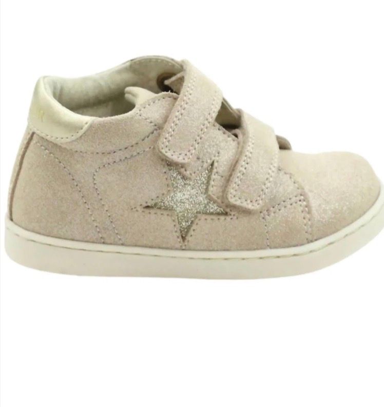 Style NO 691 Kira Double Strap Sneaker - Champagne  Shimmer