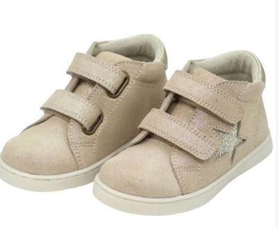 Style NO 691 Kira Double Strap Sneaker - Champagne  Shimmer